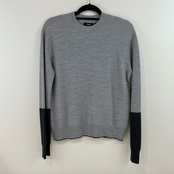 Theory Sweaters - Theory Women's Color-block Pullover 100% merino wool Sweater-really cute!!